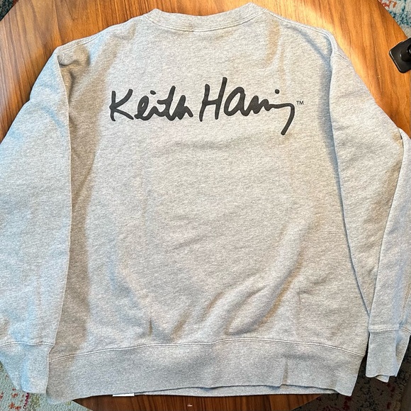 Uniqlo Limited Keith Haring Print Gray Sweatshirt - XXL but L/XL Fit - Picture 4 of 8